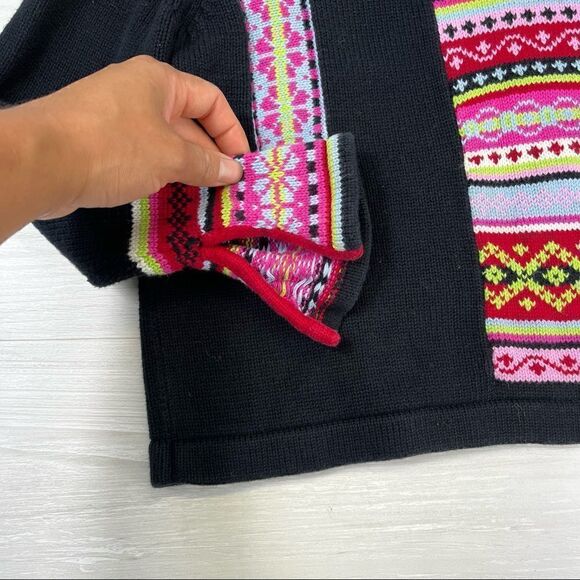 Hanna Andersson Color Block Knit Turtle neck Sweater - Picture 2 of 5